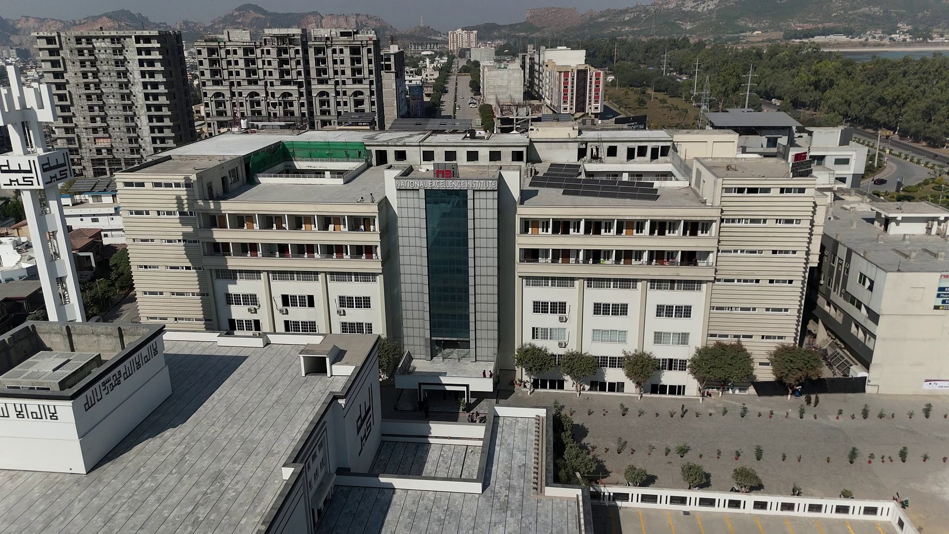 Aerial view of National Excellence Institute campus