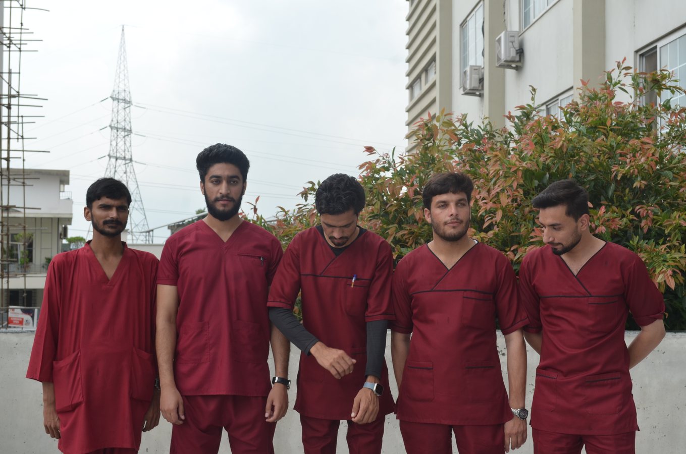 NEI students in health sciences uniform